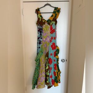 Alemais Poppy Spliced Midi Dress